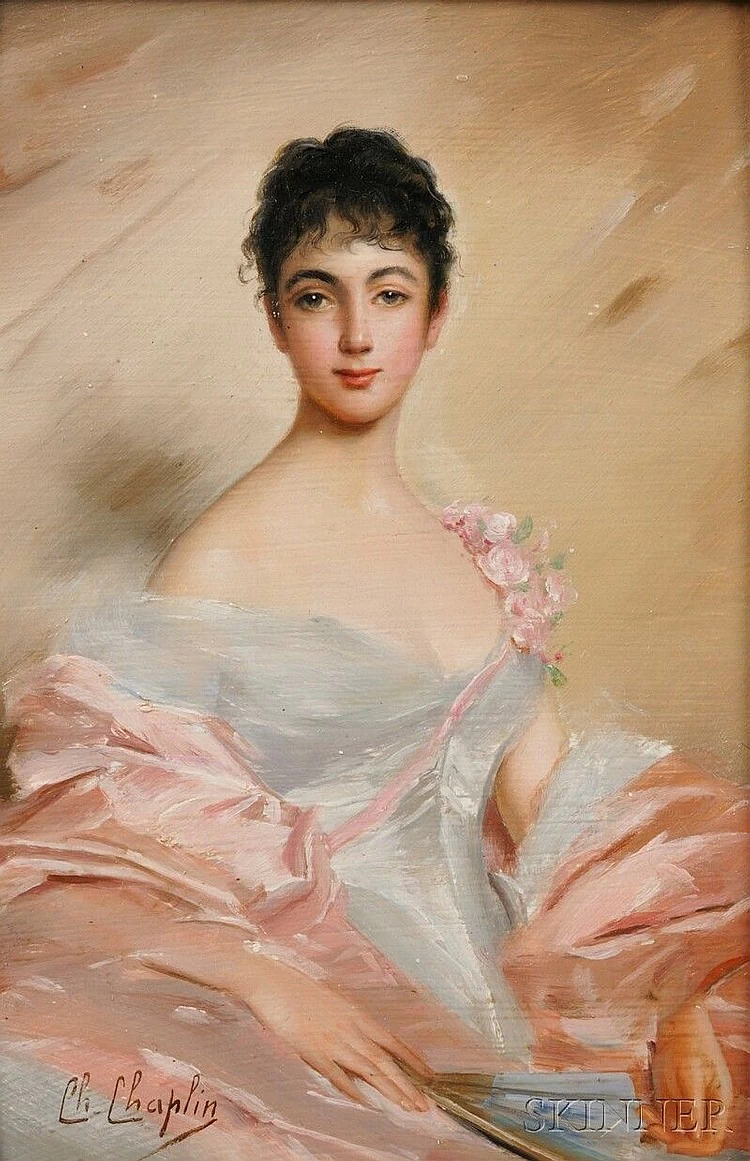 Charles Joshua Chaplin - Ritratto di elegante giovane donna